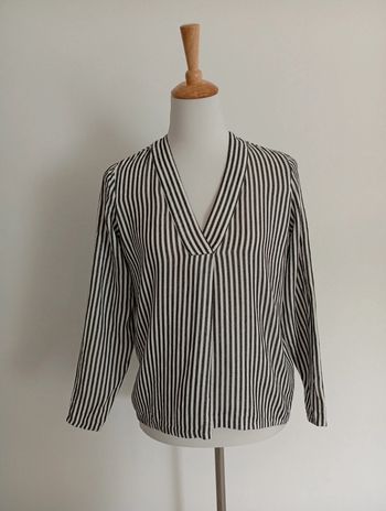 Karl Marc John- chemise à rayures taille S | noir et blanc