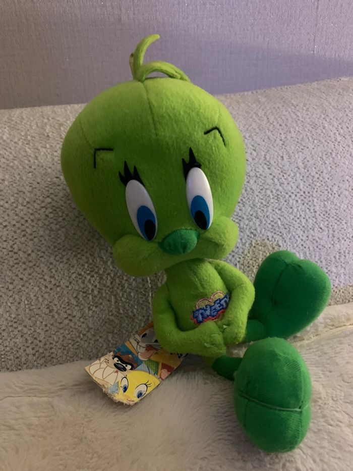 Peluche Titi et gros minet vert édition rare authentique - photo numéro 4