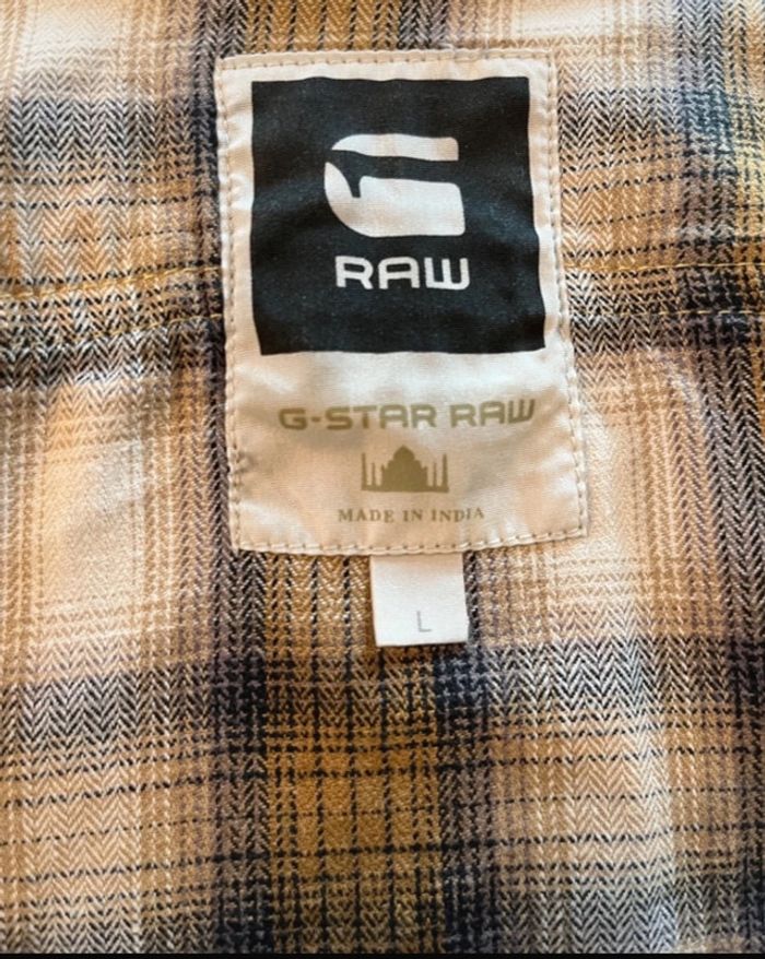 Chemise/veste G-Star Raw beige camel - photo numéro 4