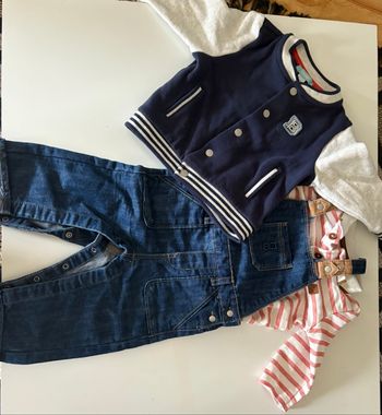 Ensemble salopette + veste