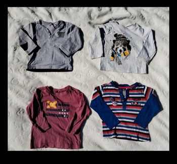 Lot 4 t shirts Manches longues 2 ans