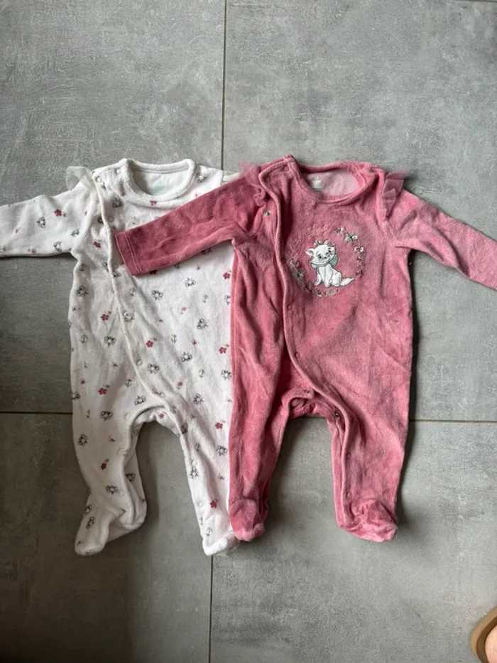Lot de 2 pyjamas velours