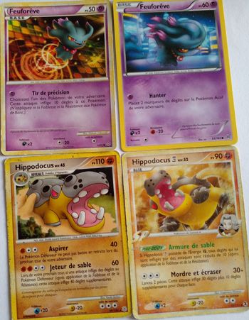 Lot de 20 cartes Pokemon  français en bon état.