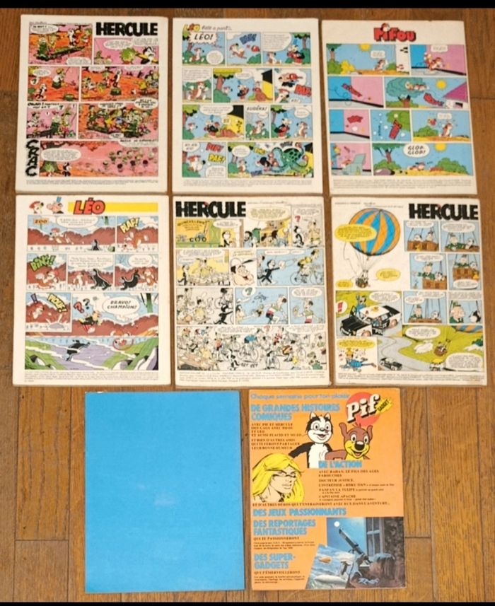 Lot de 8 anciens magazines Pif et Hercule années 80 vintage - photo numéro 2