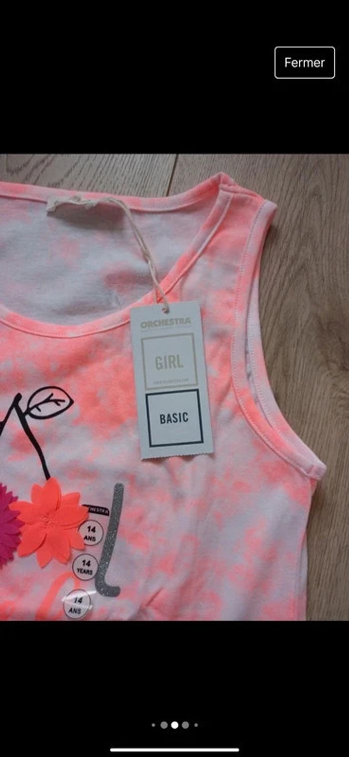 Débardeur fille orchestra taille 14 ans neuf avec étiquettes - photo numéro 3