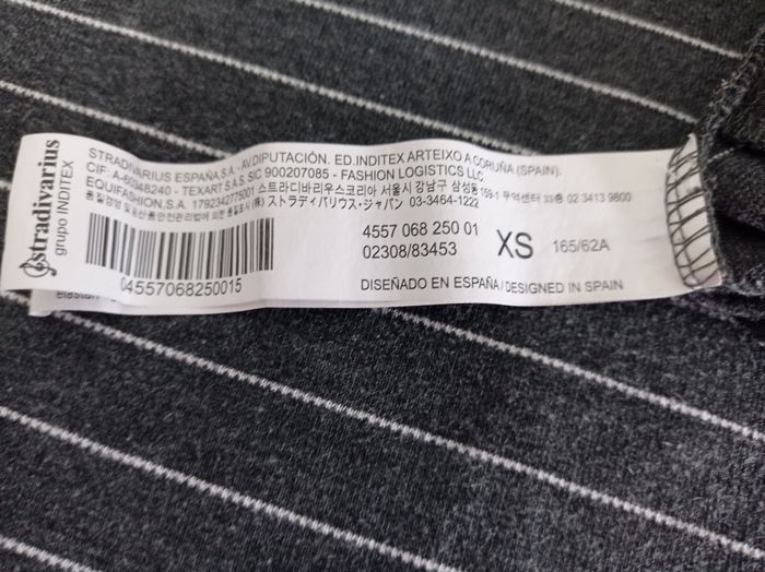 PANTALON STRADIVARIUS Gris Rayé. - photo numéro 6
