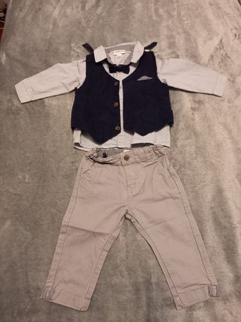 Tenue fête garçon 9 mois