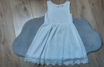 Robe blanche h&m 110/116 cm (4/6 ans) neuve jamais portée