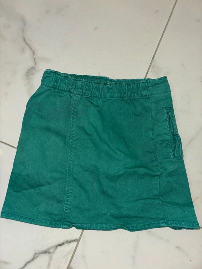 Jupe verte en jean tape à l’œil 8 ans - photo numéro 3