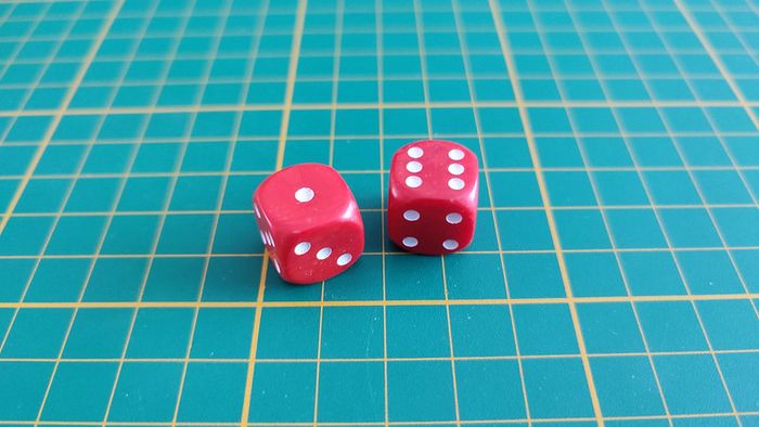 Lot x2 dé pièce détachée jeu de société Super Cluedo Parker #B43