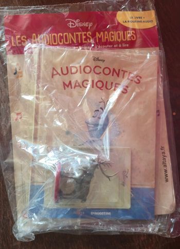 Num96neuf Livre et figurine collection audiocontes Magiques Altaya édition disney