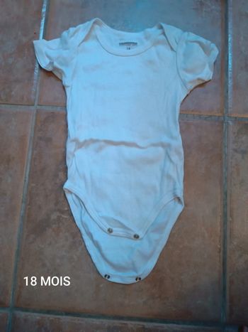 Body blanc 18 MOIS