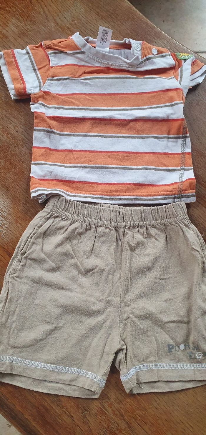 Ensemble short + tee shirt garçon