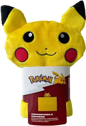Pokémon - Plaid - Capuche - Pikachu - 120x150cm