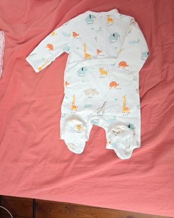 Pyjama coton 3 mois kiabi animaux