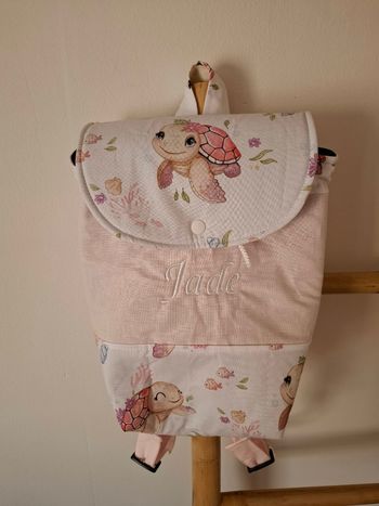 Sac à dos tortue rose
