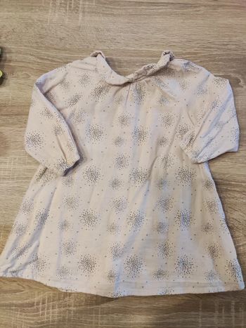 Robe rose et grise 12 mois