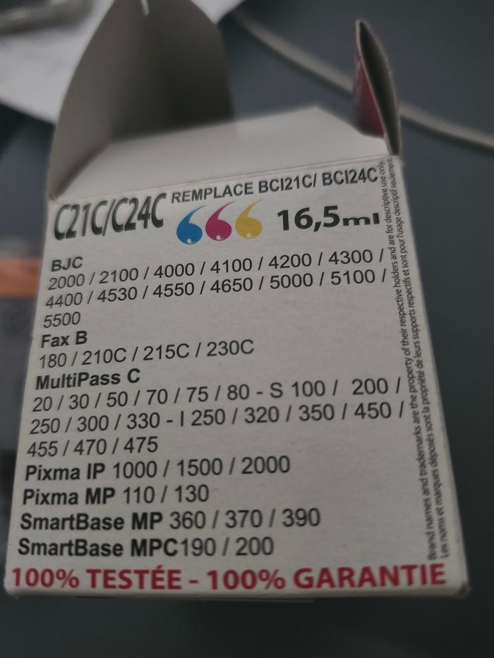 Cartouche encre Canon BCI 21C ou 24C - neuf - photo numéro 3