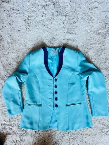 Blazer vintage bleu ciel