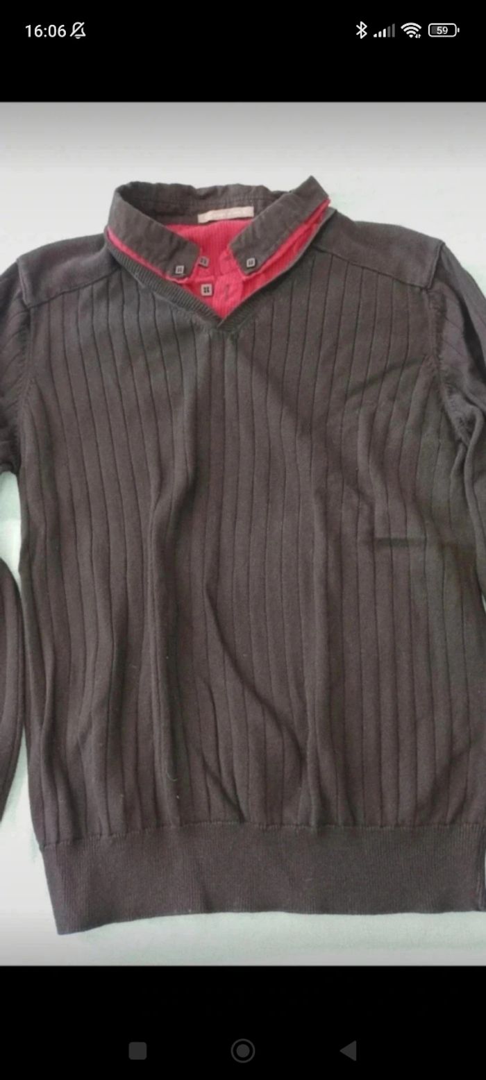 Pull col chemise Gémo - photo numéro 2