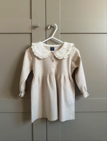 Robe écrue Kiabi à col 18 mois (81 cm)