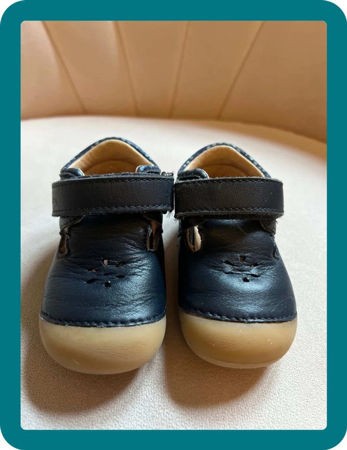 Chaussures premiers pas en cuir à scratch 20 - Aster - photo numéro 2