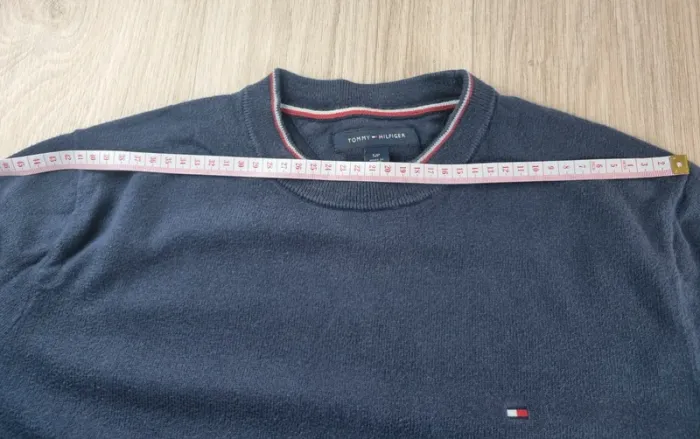 Pull a col rond Cachemire bleue Tommy Hilfiger Homme Taille S - photo numéro 4
