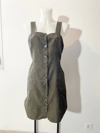Robe salopette kaki