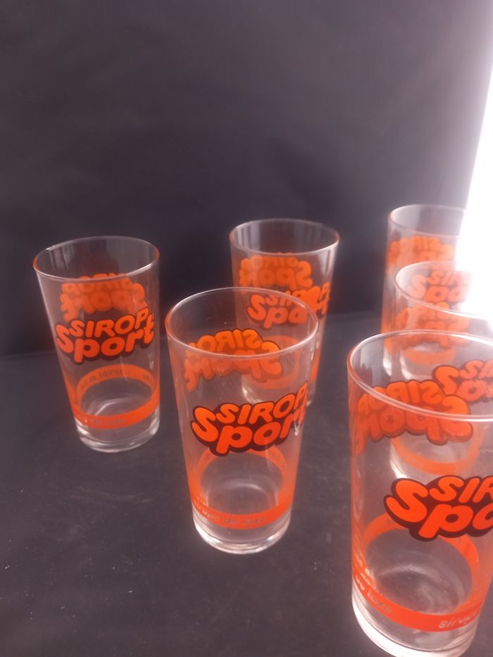 6 Verres sirop sport - photo numéro 2