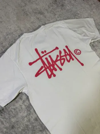T-shirt stussy rose blanc