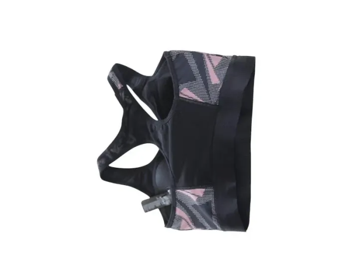 C61 brassière noir/violet Crivit M - photo numéro 2