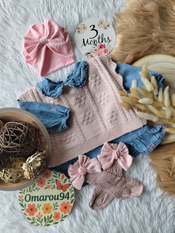 Ensemble complet sergent major fille 3 mois 🎀