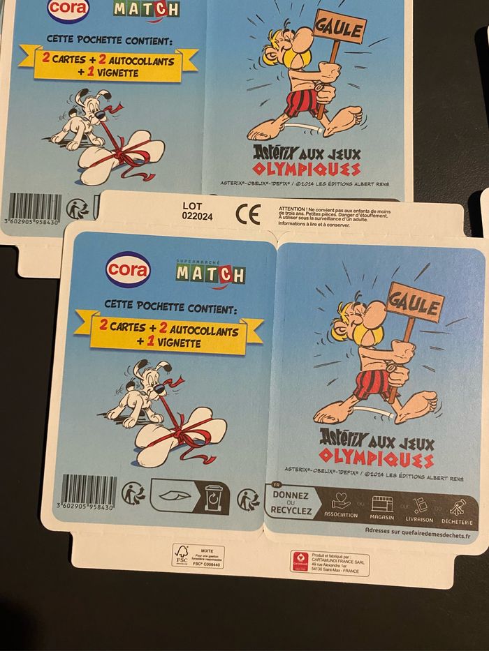 Cartes asterix aux jeux olympiques - photo numéro 2