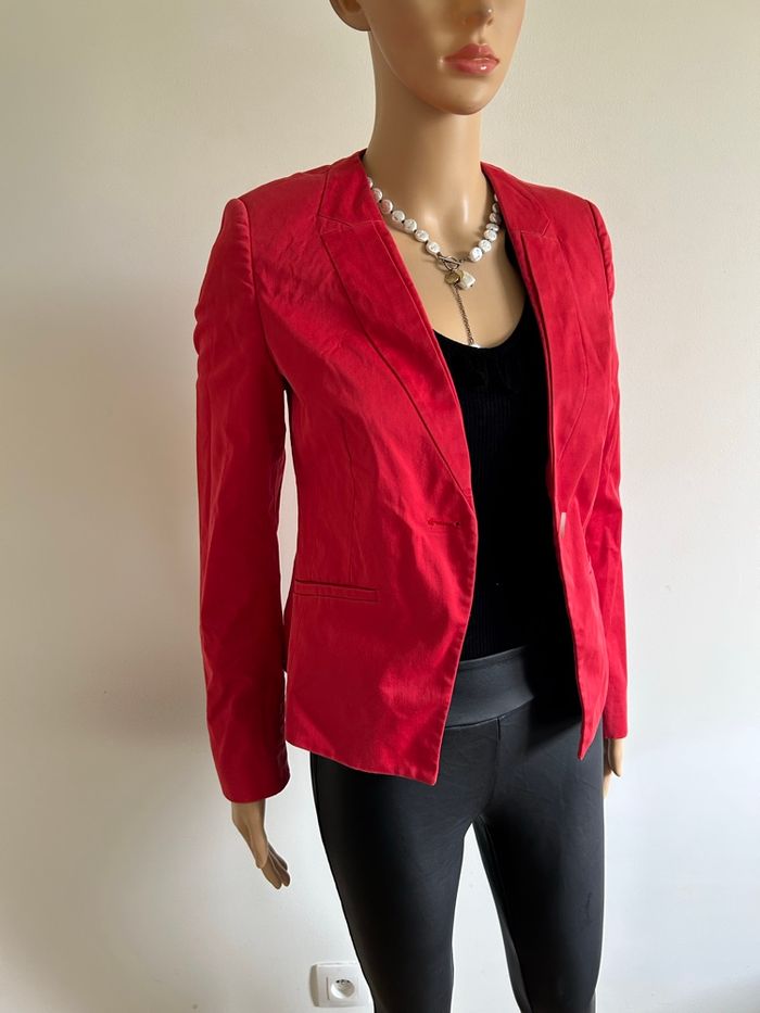 Blazer rouge Esprit taille française 34 TBE - photo numéro 2