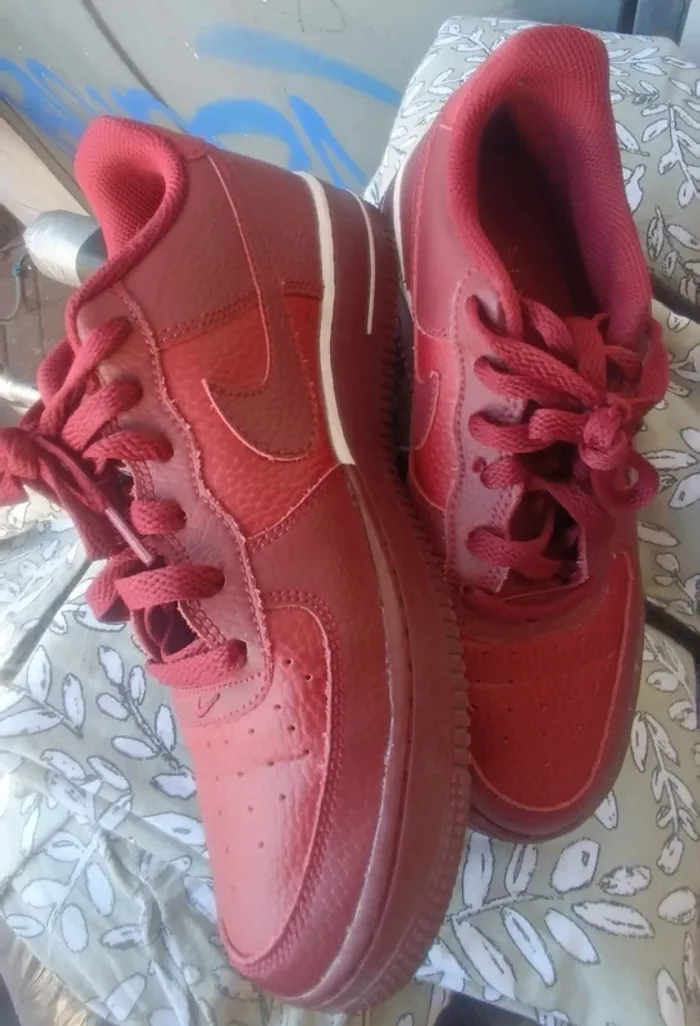 Baskets bordeaux Nike air force one - photo numéro 3