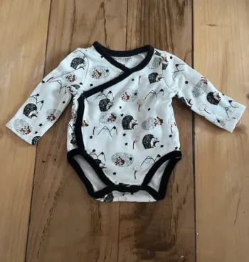 Body ouverture devant bleu marine et blanc – Orchestra – naissance