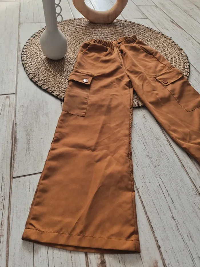 Pantalon cargo évasé 10 ans fille - photo numéro 3