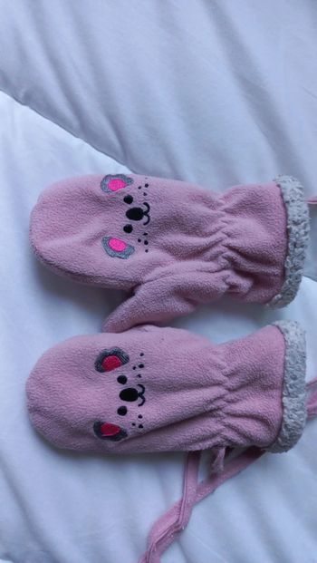 Paire de Moufles rose koala