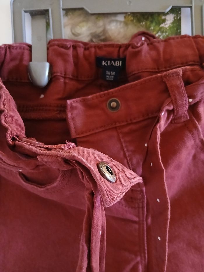 Pantalon rouge bordeaux - photo numéro 3