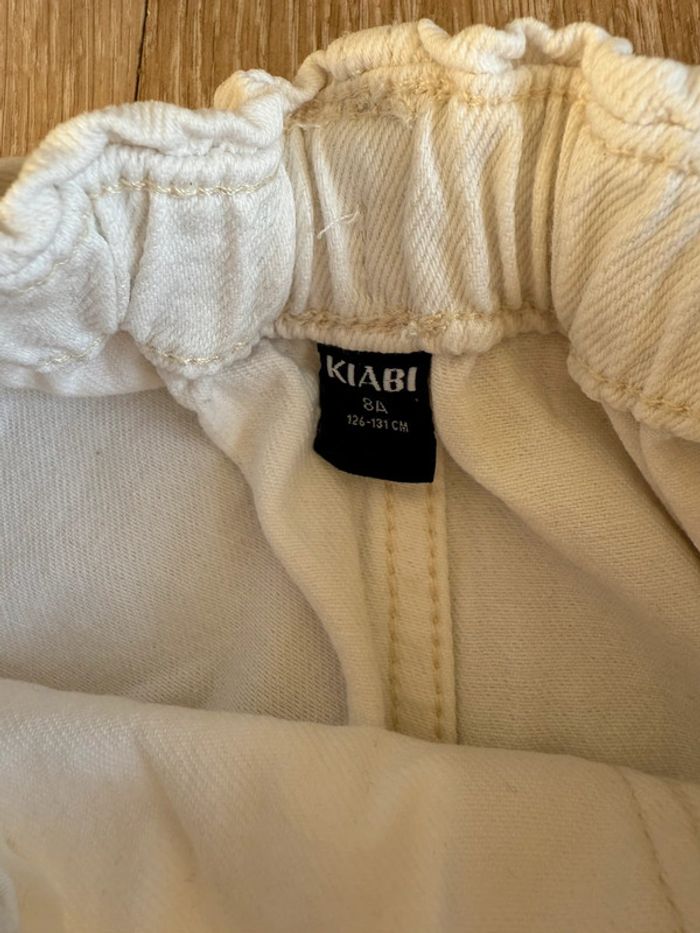🎀 Jean large blanc 8 ans kiabi - photo numéro 4