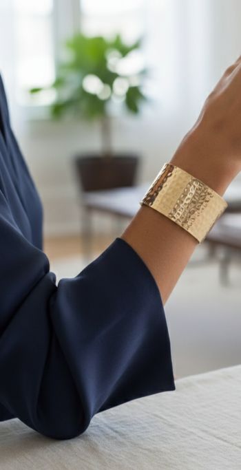 Manchette Chic et tendance en acier inoxydable 