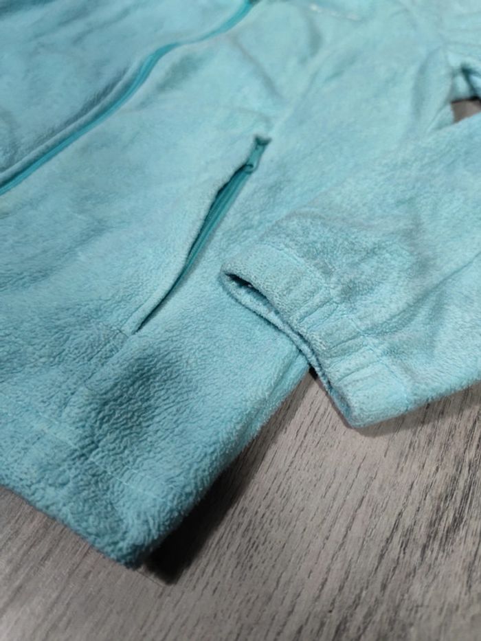 Veste Polaire Columbia Bleu Clair Logo Brodé Taille S Femme - photo numéro 6