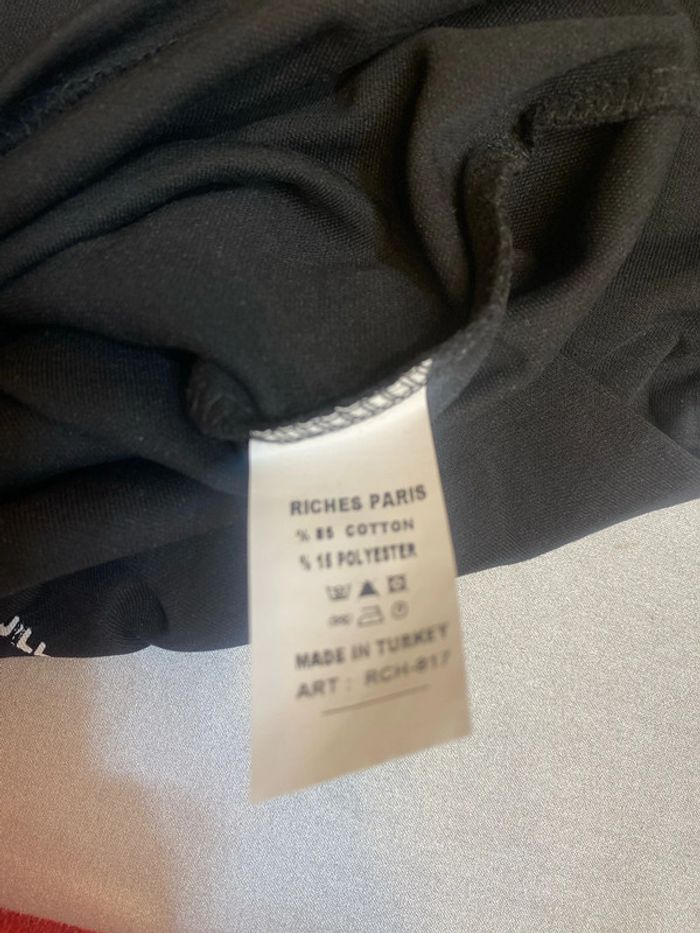 Tee shirt noir imprimé Riches Paris taille L neuf - n19h - photo numéro 6