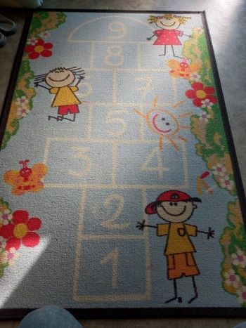Tapis enfant la marelle