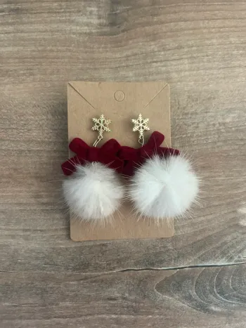 Jolie boucles d’oreilles pour Noël 🎅