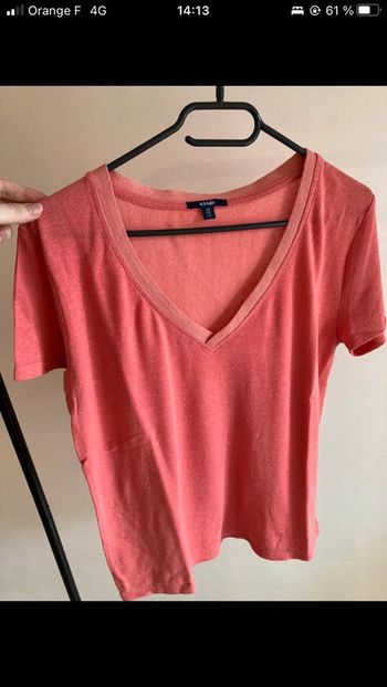 T-shirt femme kiabi corail