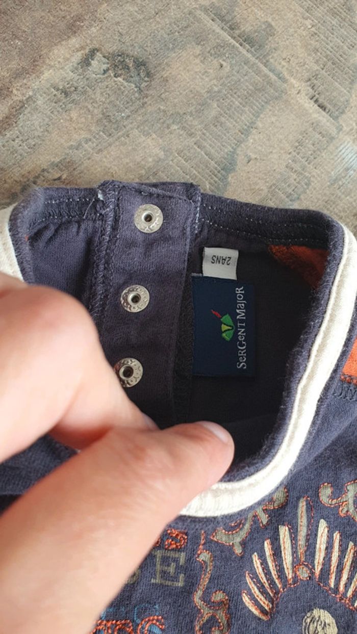 T-shirt Sergent major 24 mois en très bon état - photo numéro 3