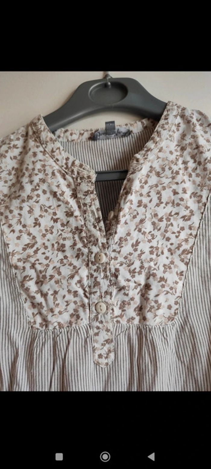 Blouse/chemise à rayures taille 36 Grain de Malice - photo numéro 3