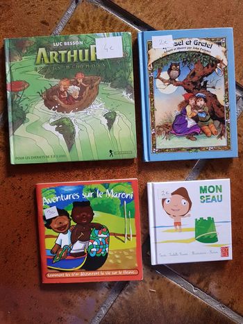 Lot de 4 livres enfants divers modèles