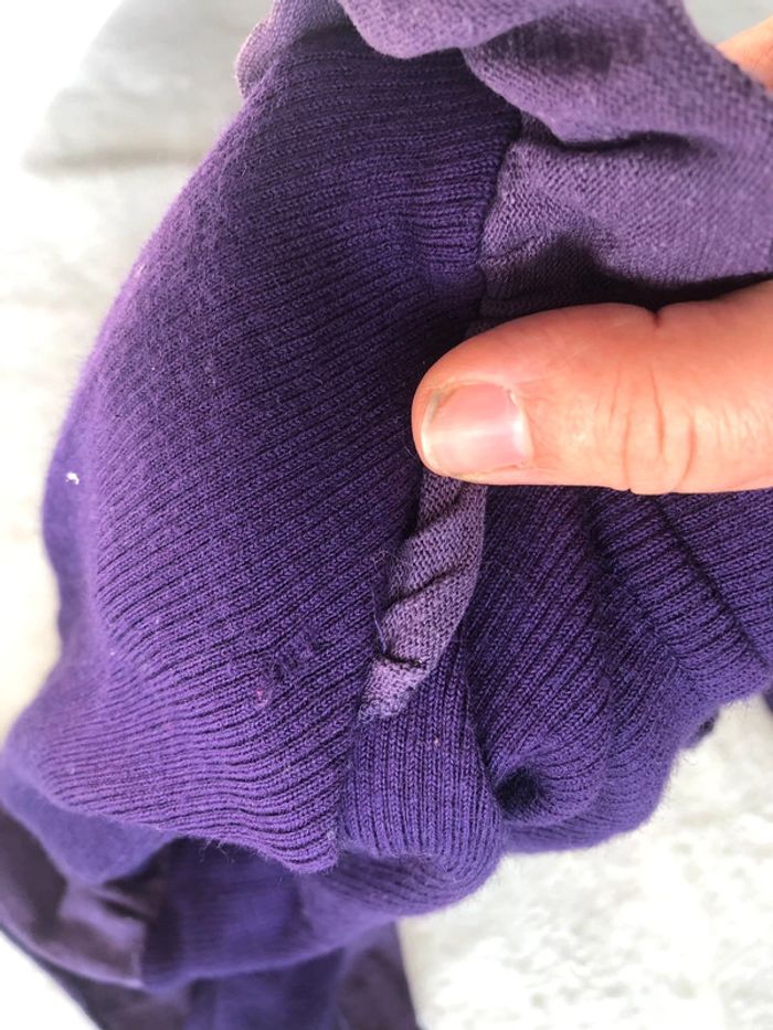 Robe fairy manymonths S/M laine merinos coloris plume - photo numéro 3
